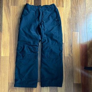 Lands End Squall black snow pants size S 6-8